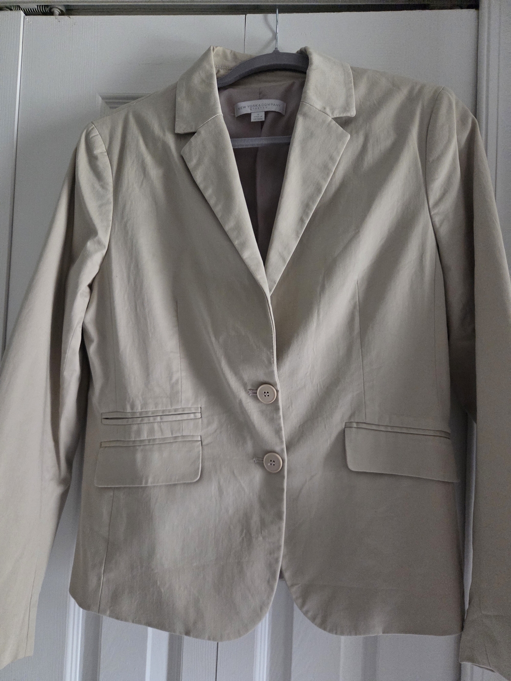 Light Beige Women's Blazer Jacket